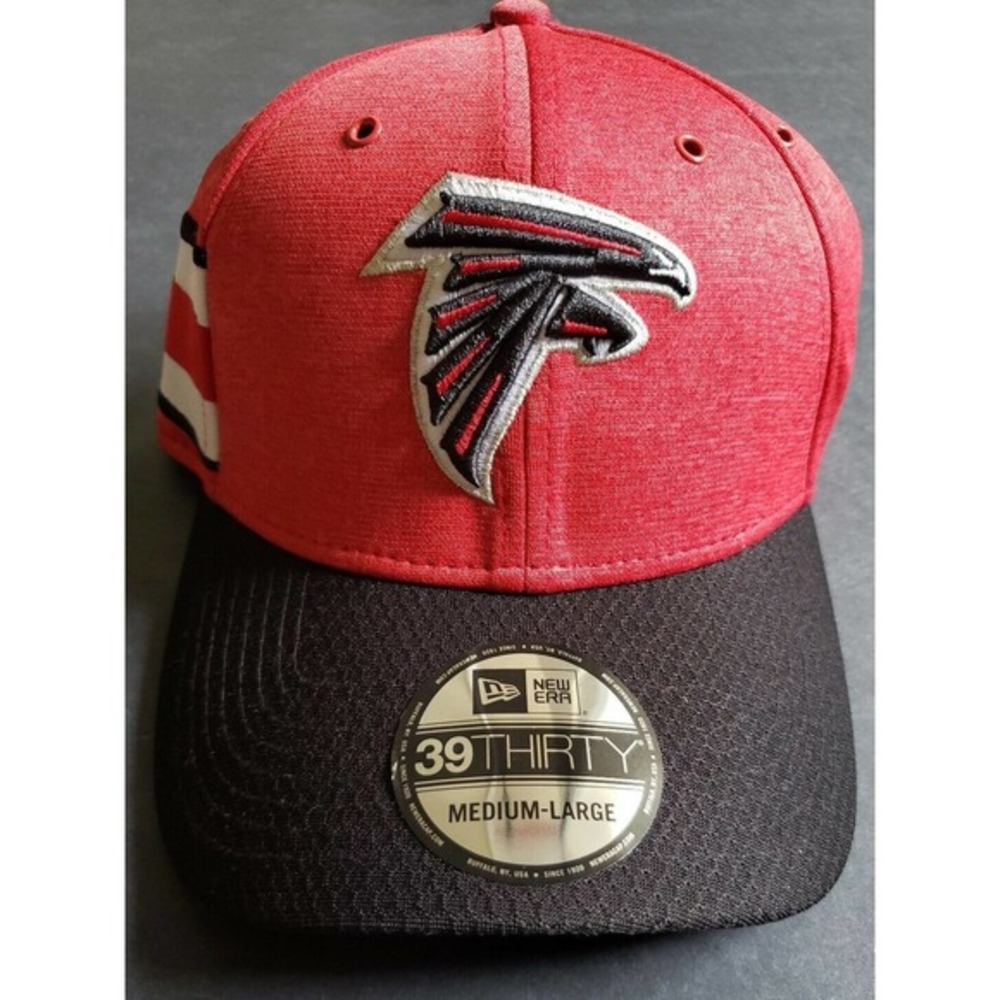 New Era 39Thirty NFL Official Sideline Home Atlanta Falcons Hat Cap M/L Red